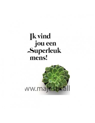 Wenskaart super leuk mens