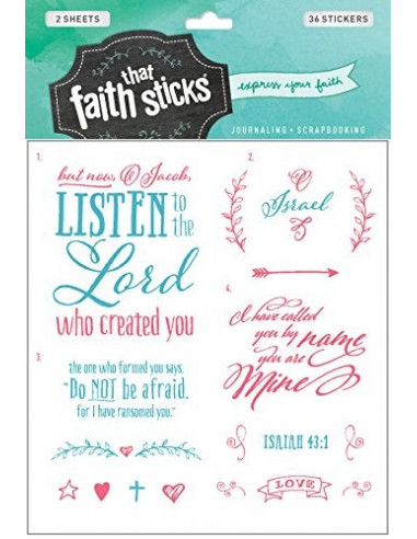 Stickers isaiah 43:1