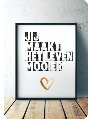 Minikaart jij maakt het leven mooier