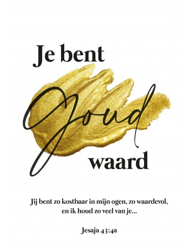 Minikaart je bent goud waard