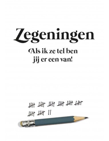 Minikaart als ik mijn zegeningen tel