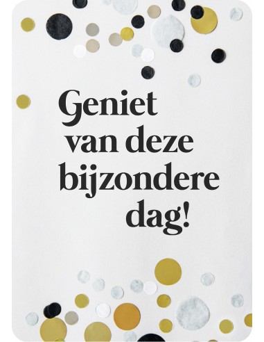 Minikaart geniet van deze bijzondere dag